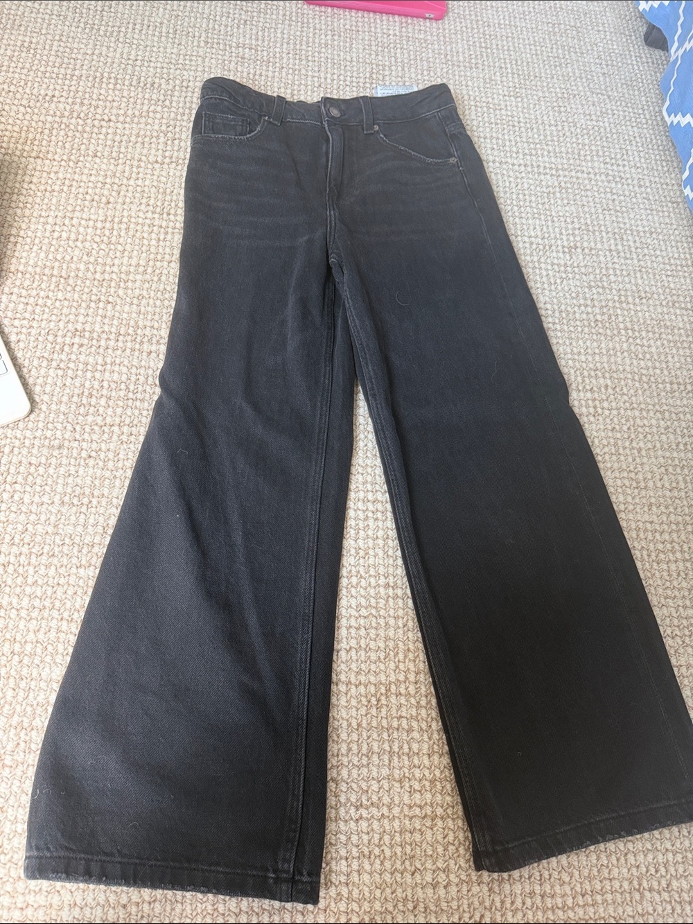 Black Wide-Leg Girls Zara Jeans, in perfect condition!